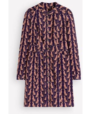 Boden Zara Cord Short Dress - Purple