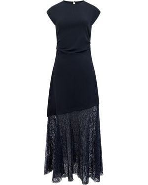 French Connection Valetta Lace Mix Dress - Blue