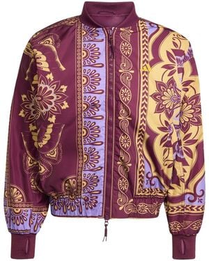 adidas X Farm Varsity Oversized Premium Jacket - Red