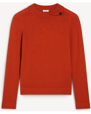 Hobbs Talia Wool Cashmere Sweater - Red