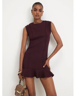 River Island Double Layer Peplum Dress - Red