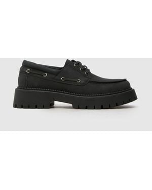 schuh Lowen Chunky Boat Shoes - Black