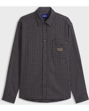 HUGO Relaxed Fit Ebalto Logo Shirt - Gray