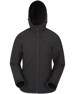 Mountain Warehouse Exodus Water-Resistant Softshell Jacket - Black
