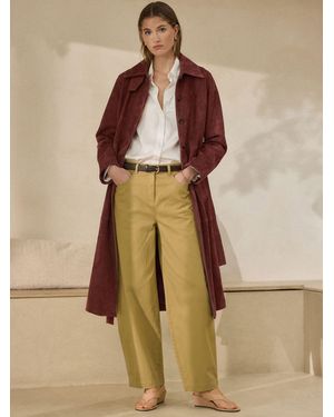 Next Tan N. Premium Barrel Leg Chino Pants - Yellow