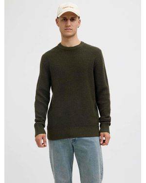 Jack & Jones Knit Crew Neck Jumper - Green