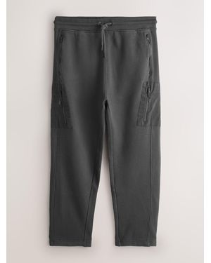 Next Straight Fit Utility Loopback Slim Sweatpants - Gray