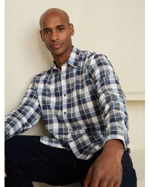 Next Brushed Flannel Shirt - Blue