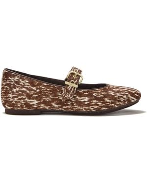 Fitflop Delicato Leather Pony Hair Mary Janes - Braun