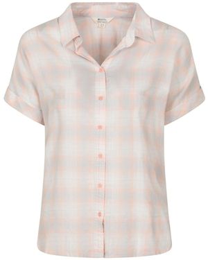 Mountain Warehouse Palm Relaxed Check Shirt - White