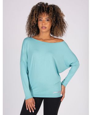 Pineapple Monroe Long Sleeve Jersey Top - Blue