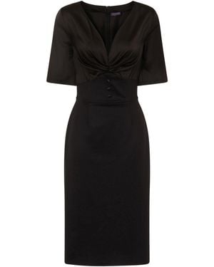 Hot Squash Short Sleeve Cocktail Dress - Black