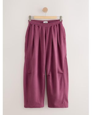 Self Balloon Leg Sweatpants - Purple