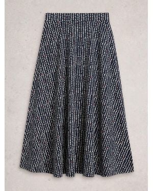 White Stuff Jada Jersey Maxi Skirt - Blue