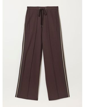 FatFace Ely Petite Side Stripe Pants - Brown