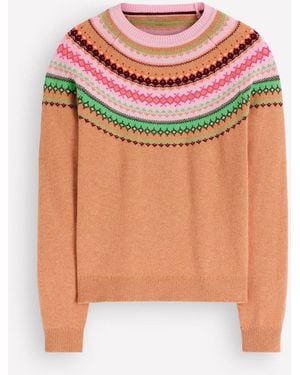 Boden Edie Fairisle Sweater - Green