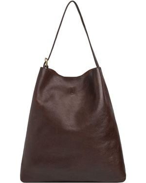 Celtic & Co. Leather Slouchy Shoulder Bag - Brown