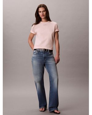 Calvin Klein Woven Label T-Shirt - Blue