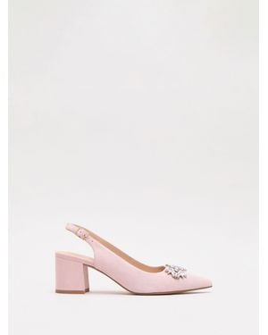 Phase Eight Sparkle Block Heels - Pink