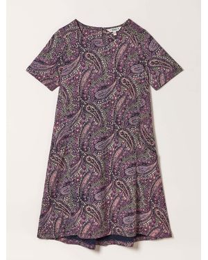 FatFace Fatface Simone Jersey Dress - Purple