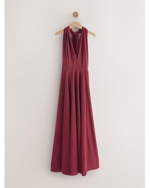 Next Jersey Multiway Wedding Guest Bridesmaid Maxi Dress - Purple