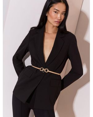 Lipsy Snaffle Buckle Slinky Belt - Black