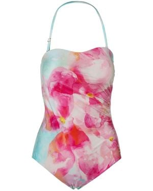 Seaspray Positano Classic Draped Strap Suit - Pink