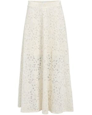 Object Lace Maxi Skirt - White