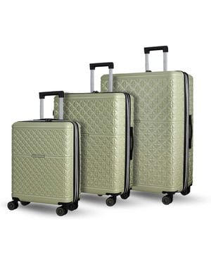 Rock Luggage Light Maya Suitcases Set 3 Piece - Green
