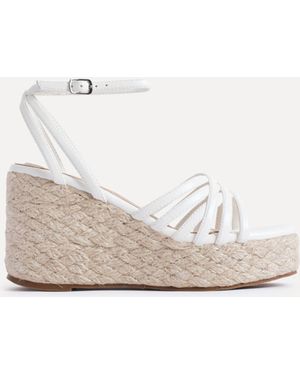 Linzi Moment Strappy Espadrille Wedges - Natural
