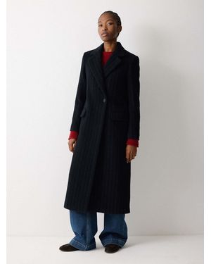 Jigsaw Wool Maxi City Coat - Blue
