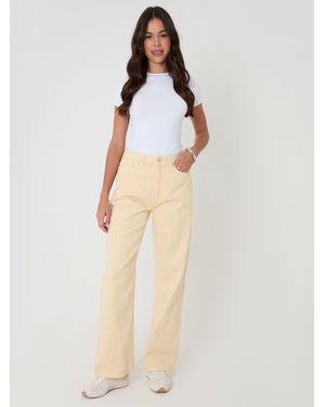 Threadbare Straight Leg Jeans - Natural