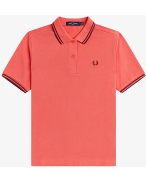 Fred Perry The Twin Tipped Shirt - Red
