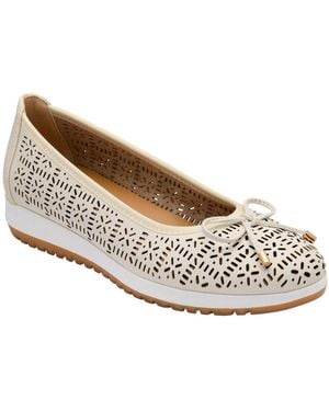 Lotus Slip-On Shoes - White