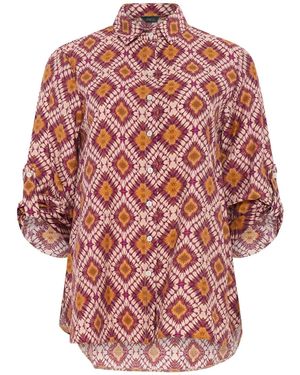 M Com Abstract Print Shirt - Red