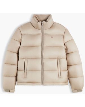Tommy Hilfiger Packable Hood Relaxed Puffer Jacket - Natural