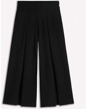 Boden Single Pleat Culottes - Black