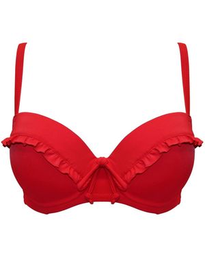Pour Moi Padded Ocean Breeze Underwired Frill Bikini Top