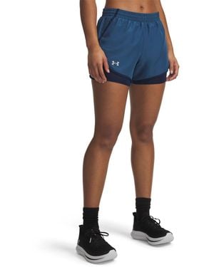 Under Armour Fly-By 2-In-1 Shorts Midnight Midnight Reflective - Blue