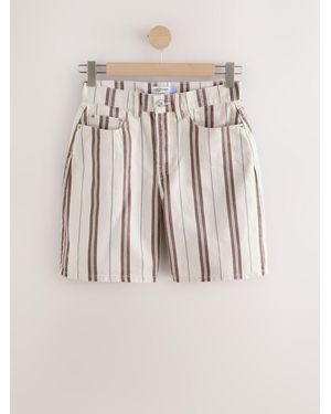 Next Bermuda Denim Shorts - Natural
