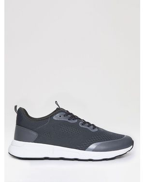 Threadbare Textured Slip On Sneakers - Blue