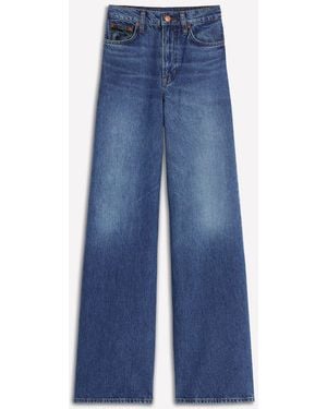 Boden High Rise Wide Leg Jeans - Blue