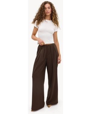 Loavies More Than Enough High-Waisted Dress Pants - White