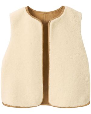 Celtic & Co. Reversible Sheepskin E2E Gilet - Natural