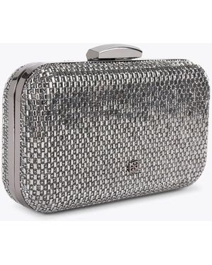 KG by Kurt Geiger Box Clutch Fleur Box Bag - Grey