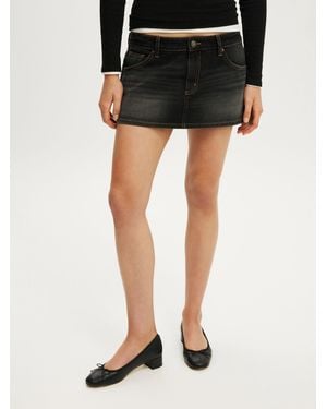 Cotton On Original Denim Skort - Black