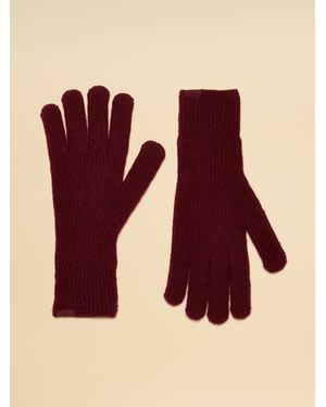 Joules Fine Knit Berry Gloves - Red