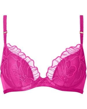 Ann Summers Ann Summers Floral Fling Embroidered Padded Plunge Bra - Pink