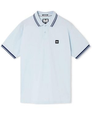 Weekend Offender Levanto Contrast Tipping Polo Shirt - Blue