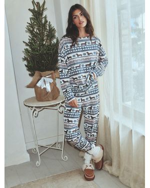 Next Dachshund Long Sleeve Pajamas - Gray